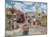 Arriving in Market Square-Trevor Mitchell-Mounted Giclee Print