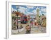 Arriving in Market Square-Trevor Mitchell-Framed Giclee Print