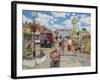 Arriving in Market Square-Trevor Mitchell-Framed Giclee Print