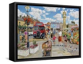 Arriving in Market Square-Trevor Mitchell-Framed Stretched Canvas