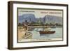 Arriving in the Port of Papeete, Tahiti-null-Framed Giclee Print