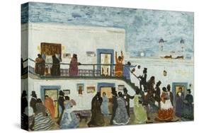 Arriving to Church; Llegando De La Iglesia-Pedro Figari-Stretched Canvas