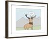 Arrogant Stag-Reza Farazmand-Framed Art Print