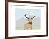 Arrogant Stag-Reza Farazmand-Framed Art Print