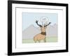 Arrogant Stag-Reza Farazmand-Framed Art Print