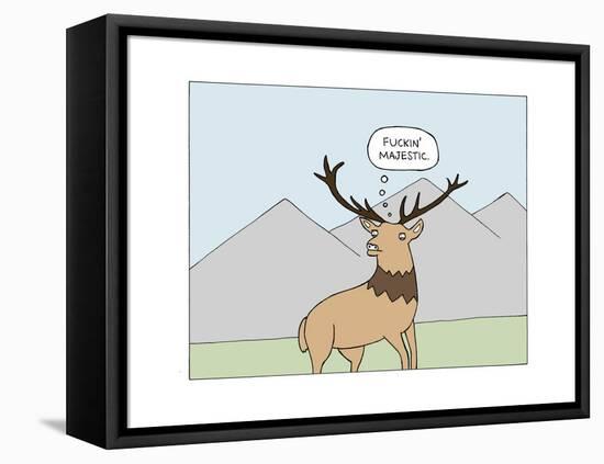 Arrogant Stag-Reza Farazmand-Framed Stretched Canvas