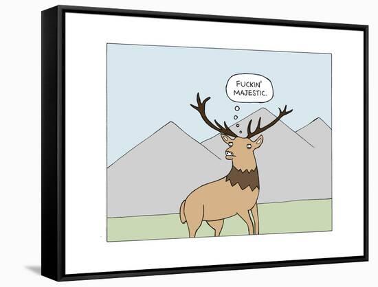 Arrogant Stag-Reza Farazmand-Framed Stretched Canvas