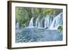 Arrow Bamboo Lake Waterfalls, Jiuzhaigou National Park, Sichuan Province, China, Asia-G & M Therin-Weise-Framed Photographic Print