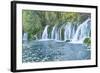 Arrow Bamboo Lake Waterfalls, Jiuzhaigou National Park, Sichuan Province, China, Asia-G & M Therin-Weise-Framed Photographic Print