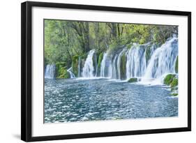 Arrow Bamboo Lake Waterfalls, Jiuzhaigou National Park, Sichuan Province, China, Asia-G & M Therin-Weise-Framed Photographic Print