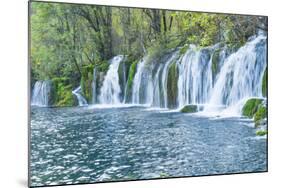 Arrow Bamboo Lake Waterfalls, Jiuzhaigou National Park, Sichuan Province, China, Asia-G & M Therin-Weise-Mounted Photographic Print