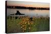Arrow Island on Mississippi-benkrut-Stretched Canvas