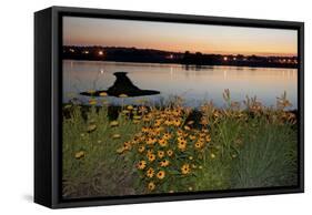 Arrow Island on Mississippi-benkrut-Framed Stretched Canvas