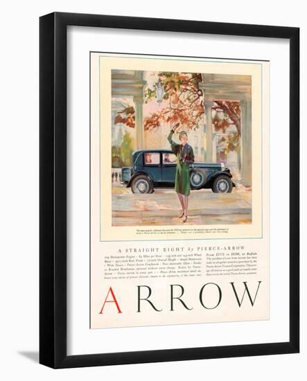 Arrow, Magazine Advertisement, USA, 1929-null-Framed Giclee Print