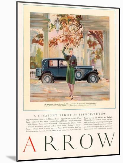 Arrow, Magazine Advertisement, USA, 1929-null-Mounted Giclee Print