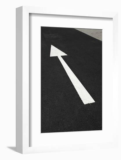 Arrow Marking on Road-Chris Henderson-Framed Photographic Print