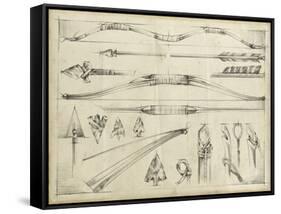 Arrow Schematic II-Ethan Harper-Framed Stretched Canvas