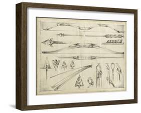 Arrow Schematic II-Ethan Harper-Framed Art Print