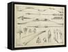 Arrow Schematic II-Ethan Harper-Framed Stretched Canvas