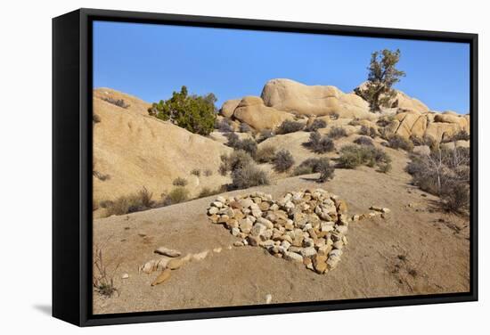 Arrow Through Heart, Joshua Tree NP, California, USA-Jaynes Gallery-Framed Stretched Canvas