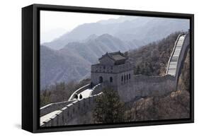 Arrow Tower on the Great Wall, China-George Oze-Framed Stretched Canvas