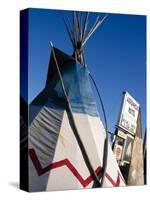 Arrowhead Motel Sign, Buffalo, Wyoming, USA-Nancy & Steve Ross-Stretched Canvas