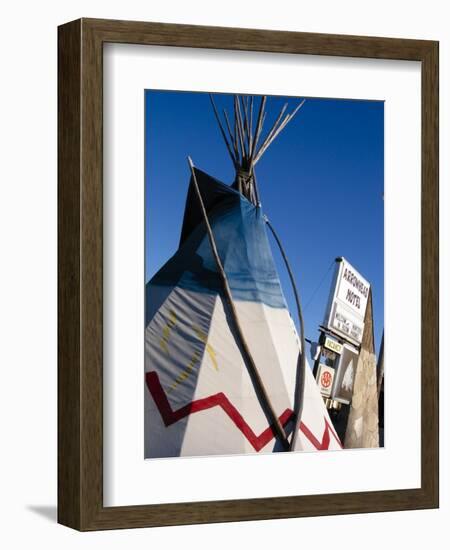 Arrowhead Motel Sign, Buffalo, Wyoming, USA-Nancy & Steve Ross-Framed Photographic Print