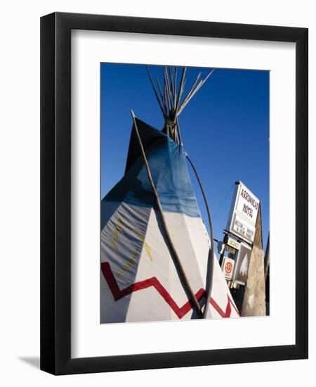 Arrowhead Motel Sign, Buffalo, Wyoming, USA-Nancy & Steve Ross-Framed Photographic Print