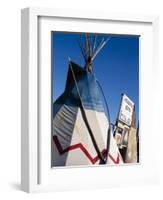 Arrowhead Motel Sign, Buffalo, Wyoming, USA-Nancy & Steve Ross-Framed Photographic Print