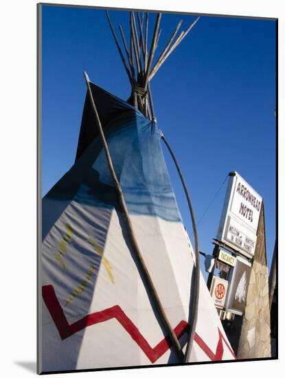 Arrowhead Motel Sign, Buffalo, Wyoming, USA-Nancy & Steve Ross-Mounted Photographic Print