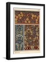 Arrowhead, Sagittaria sagittifolia, as a design motif in wallpaper and fabric patterns.-null-Framed Giclee Print