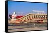 Arrowhead Stadium, home of the Kansas City Chiefs , Kansas City, MO-null-Framed Stretched Canvas