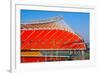 Arrowhead Stadium, home of the Kansas City Chiefs , Kansas City, MO-null-Framed Photographic Print