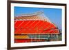 Arrowhead Stadium, home of the Kansas City Chiefs , Kansas City, MO-null-Framed Photographic Print