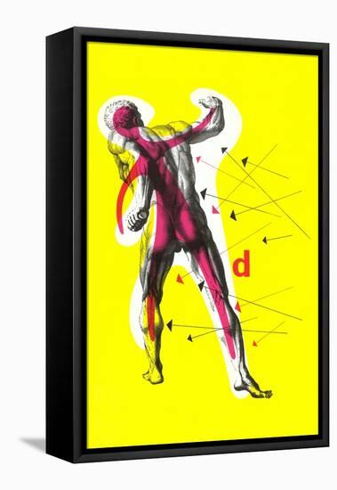 Arrows Pointing to Muscles-null-Framed Stretched Canvas