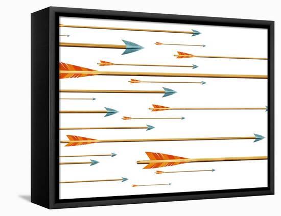 Arrows-sean gladwell-Framed Stretched Canvas