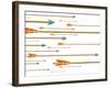 Arrows-sean gladwell-Framed Art Print