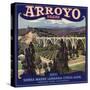 Arroyo Brand - Lamanda Park, California - Citrus Crate Label-Lantern Press-Stretched Canvas