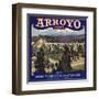 Arroyo Brand - Lamanda Park, California - Citrus Crate Label-Lantern Press-Framed Art Print