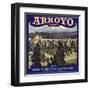 Arroyo Brand - Lamanda Park, California - Citrus Crate Label-Lantern Press-Framed Art Print