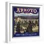 Arroyo Brand - Lamanda Park, California - Citrus Crate Label-Lantern Press-Framed Art Print