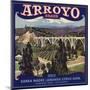 Arroyo Brand - Lamanda Park, California - Citrus Crate Label-Lantern Press-Mounted Art Print