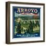 Arroyo Orange Label - Pasadena, CA-Lantern Press-Framed Art Print