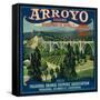 Arroyo Orange Label - Pasadena, CA-Lantern Press-Framed Stretched Canvas