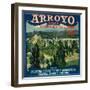 Arroyo Orange Label - Pasadena, CA-Lantern Press-Framed Art Print