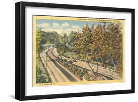 Arroyo-Seco Parkway, Pasadena, California-null-Framed Art Print