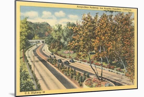 Arroyo-Seco Parkway, Pasadena, California-null-Mounted Art Print