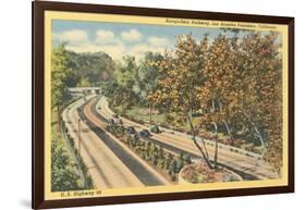 Arroyo-Seco Parkway, Pasadena, California-null-Framed Art Print