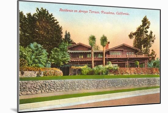 Arroyo Terrace Home, Pasadena, California-null-Mounted Art Print