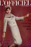 L'Officiel, March 1959 - Tailleur de Christian Dior en Lainage Matignon de Dormeuil-Arsac-Stretched Canvas